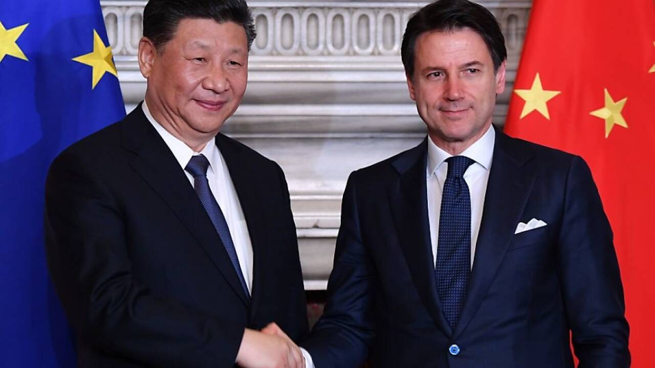 Xi und Conte unterzeichneten das Memorandum 