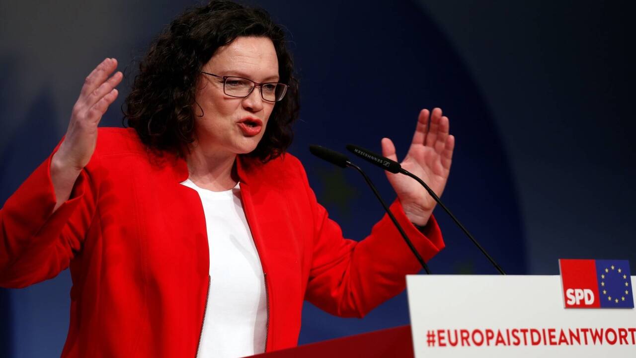 Nahles warnte vor Erstarken von 'Hetzern und Ewiggestrigen' 