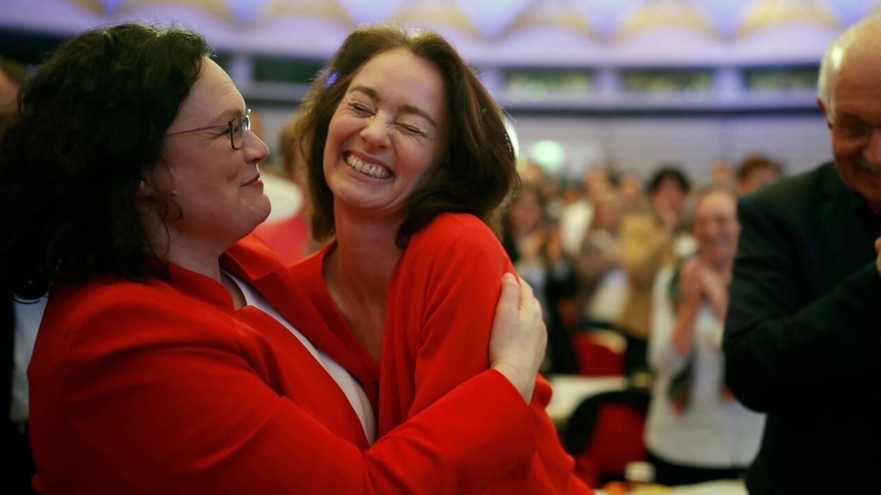 Nahles warnte vor Erstarken von 'Hetzern und Ewiggestrigen' 