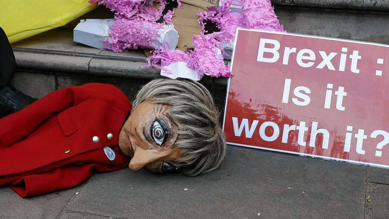 Impressionen der Massenproteste in London. 