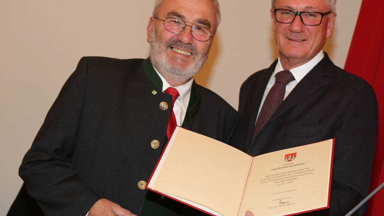 Abschied aus dem Gemeinderat nach 15 Jahren für Peter Iwanoff (ÖVP).  