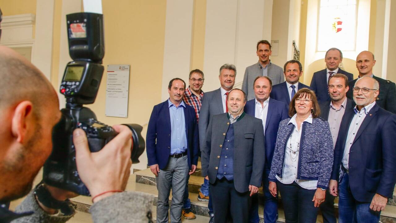Neue Bürgermeister und Gemeindeverbandspräsident Günther Mitterer im Chiemseehof 