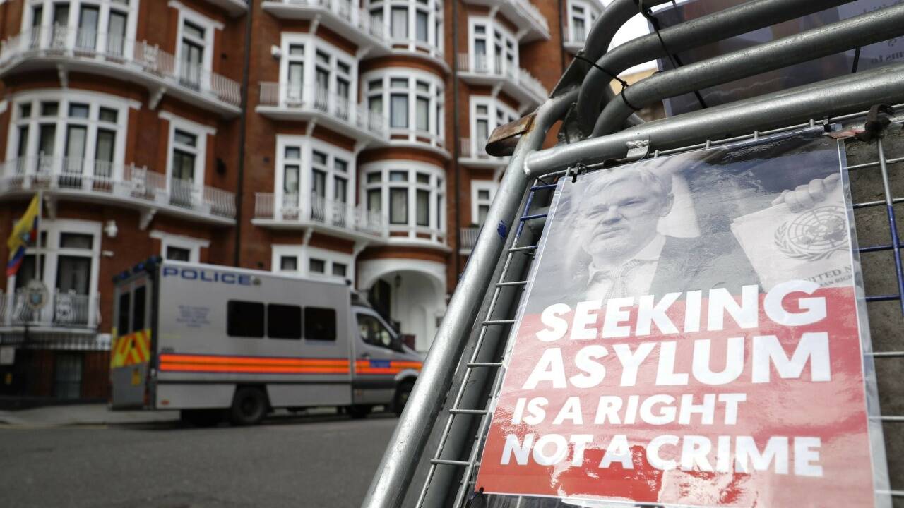 Schauplatz des Geschehens: Die ecuadorianische Botschaft in London. 