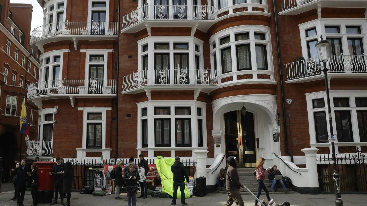 Schauplatz des Geschehens: Die ecuadorianische Botschaft in London. 