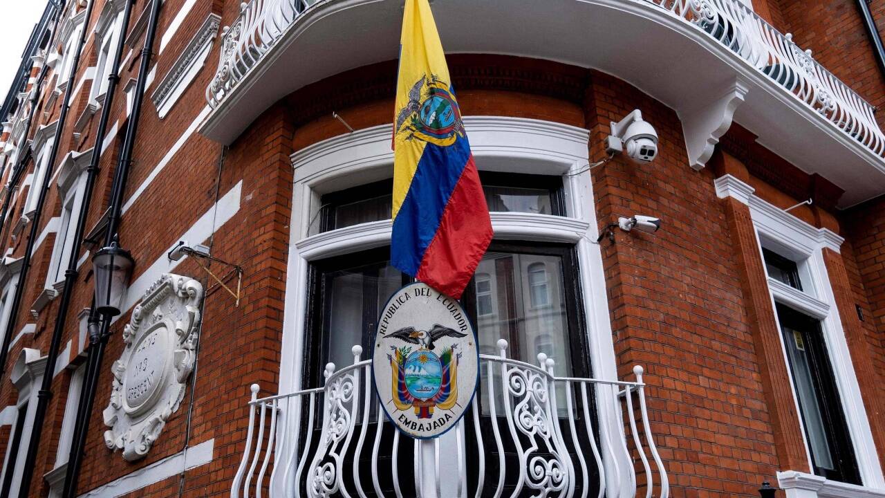 Schauplatz des Geschehens: Die ecuadorianische Botschaft in London. 