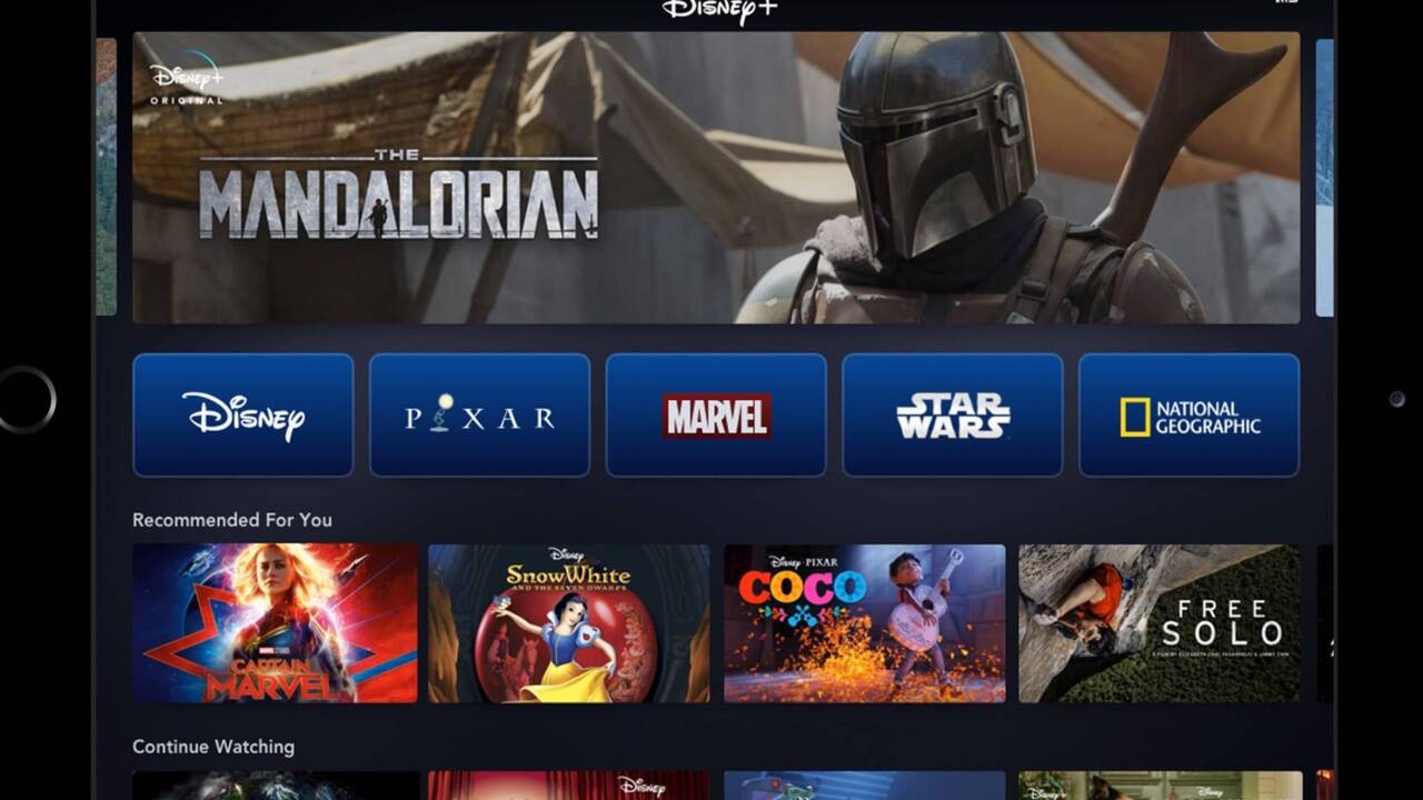 So soll Disney Plus aussehen. 