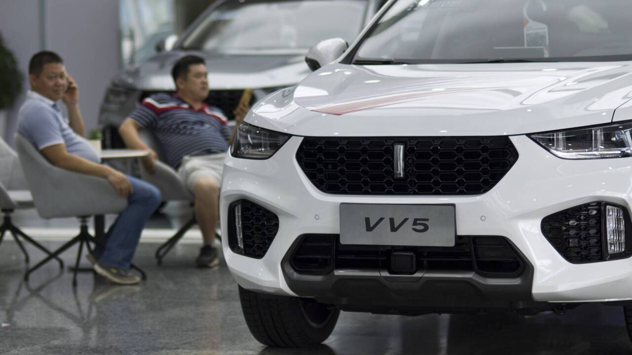 Ein chinesischer SUV der Marke Great Wall. Auspufflose Autos verkaufen sich in China wie die warmen Semmeln. Ein chinesischer SUV der Marke Great Wall. Auspufflose Autos verkaufen sich in China wie die warmen Semmeln.