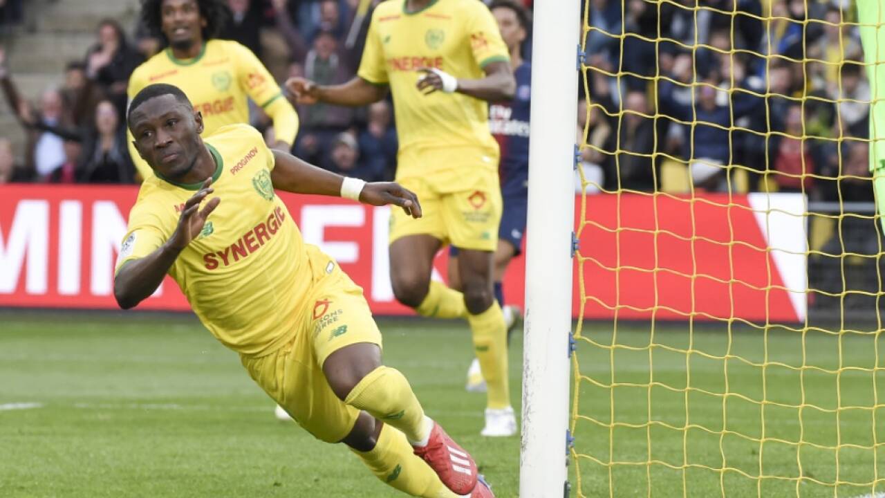 Tor für Nantes durch Waris Majeed  Tor für Nantes durch Waris Majeed