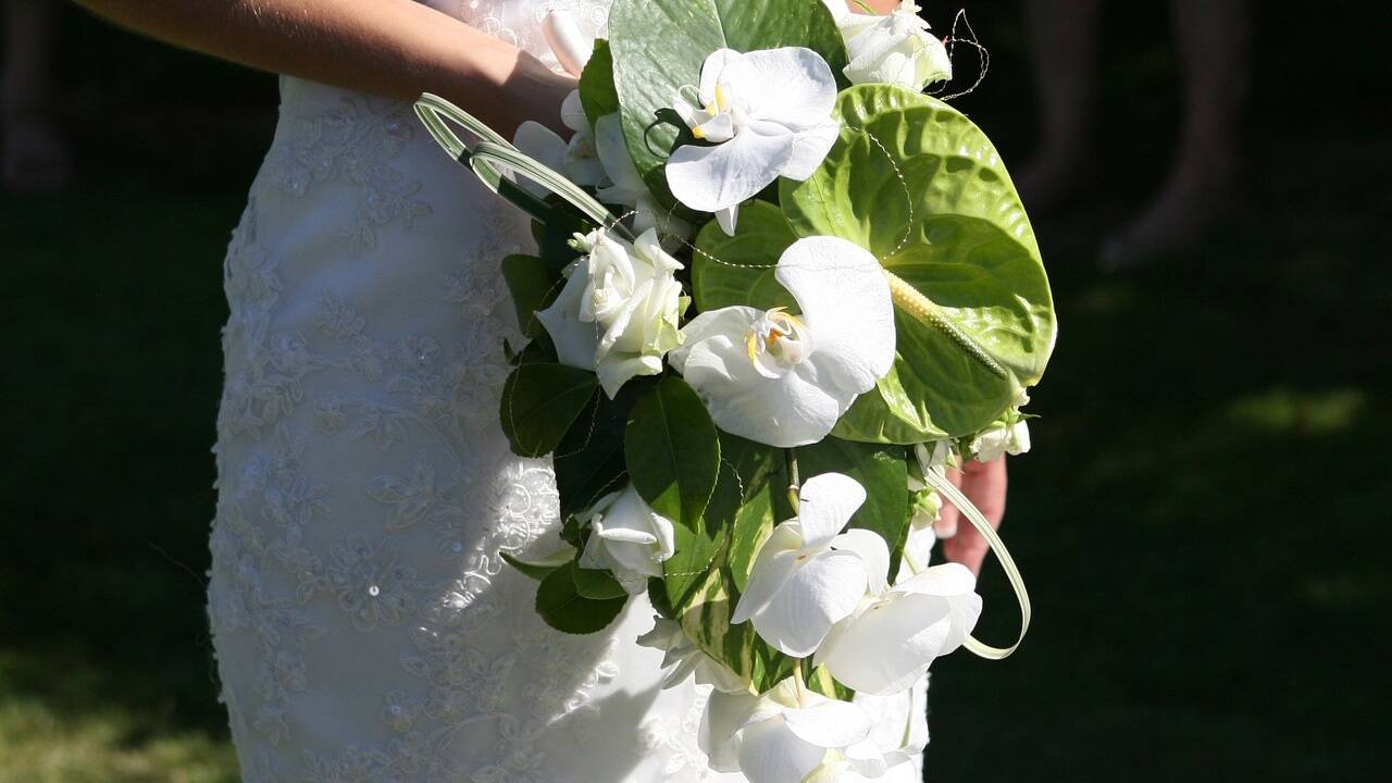 Wichtiges Detail einer Hochzeit: der Brautstrauss. 