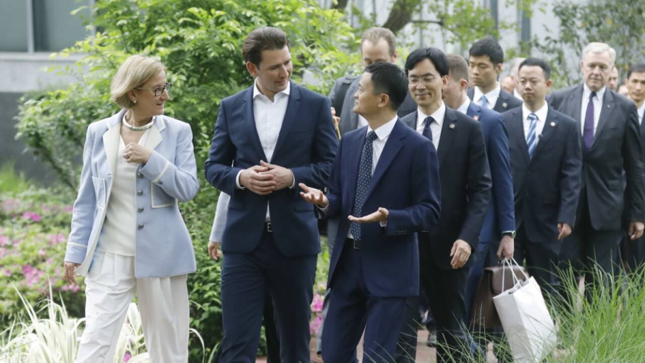 Kurz und Mikl-Leitner trafen auf den Chef von Alibaba, Jack Ma 