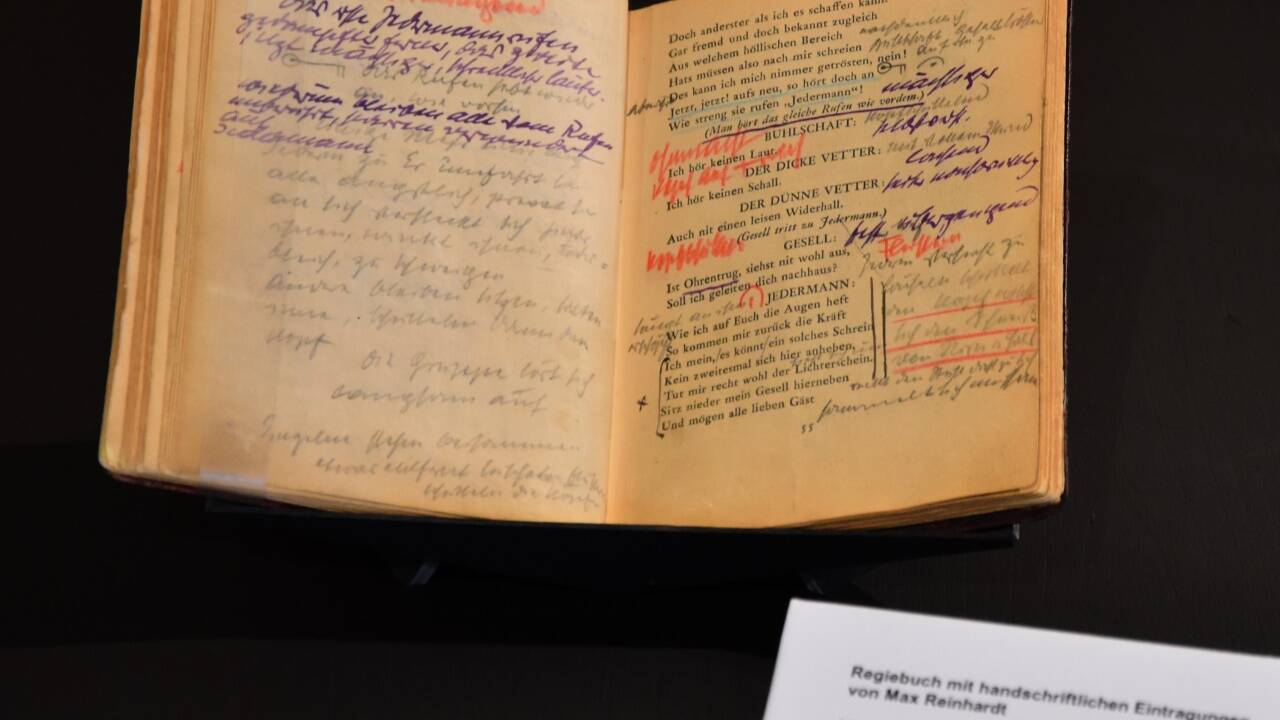 Regiebuch von Max Reinhardt für „Jedermann“ 
