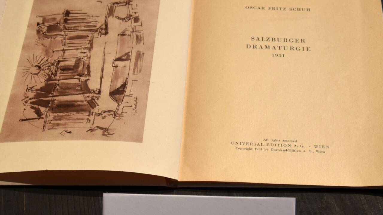 Erstausgabe von „Salzburger Dramaturgie“ von Oscar Fritz Schuh, 1951 