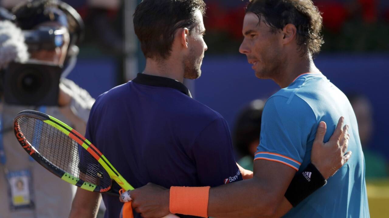 Dominic Thiem besiegte Rafael Nadal eindrucksvoll. Dominic Thiem besiegte Rafael Nadal eindrucksvoll.