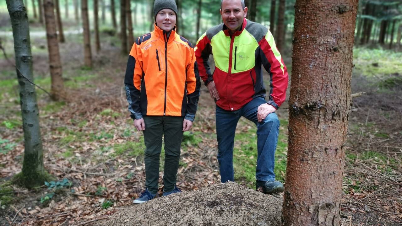 Klaus Niedermüller mit Sohn Nikolaus.  