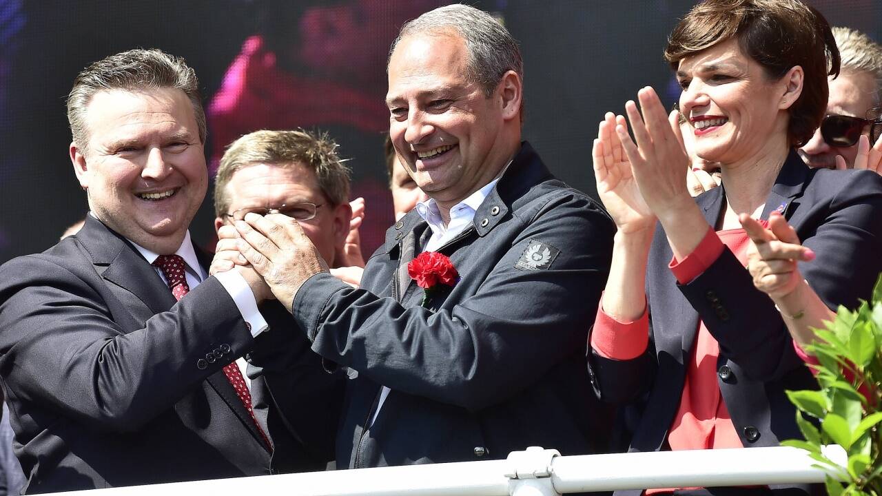 Maiaufmarsch der SPÖ in Wien. 