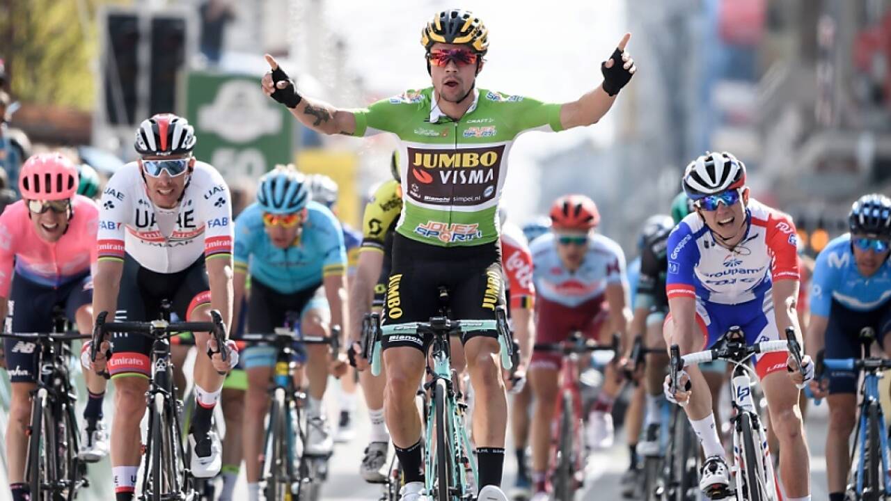 Primoz Roglic setzte sich im Zielsprint durch 
