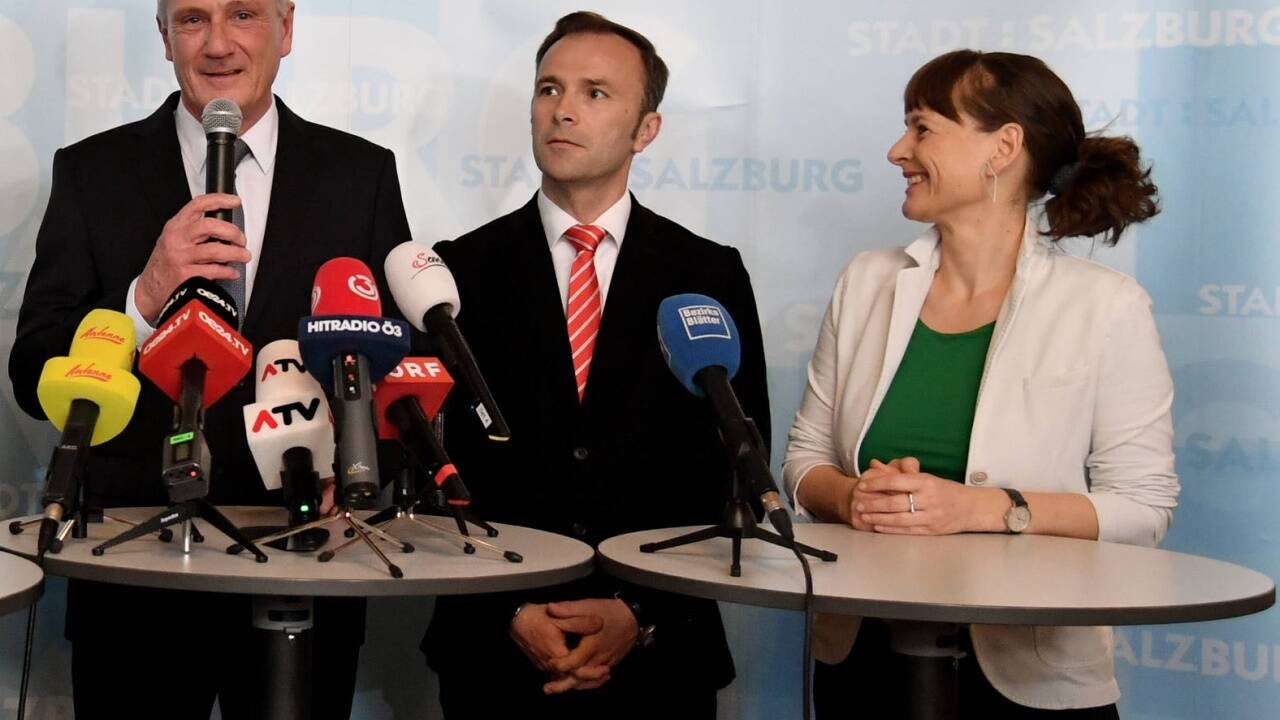 Die Chefs der drei größten Fraktionen in der Stadtregierung - Bgm. Harald Preuner (ÖVP), Bernhard Auinger (SPÖ) und Martina Berthold (BL) - werden von nun an gemessen, was sie von ihren Wahlversprechen umsetzen. Die Chefs der drei größten Fraktionen in der Stadtregierung - Bgm. Harald Preuner (ÖVP), Bernhard Auinger (SPÖ) und Martina Berthold (BL) - werden von nun an gemessen, was sie von ihren Wahlversprechen umsetzen.
