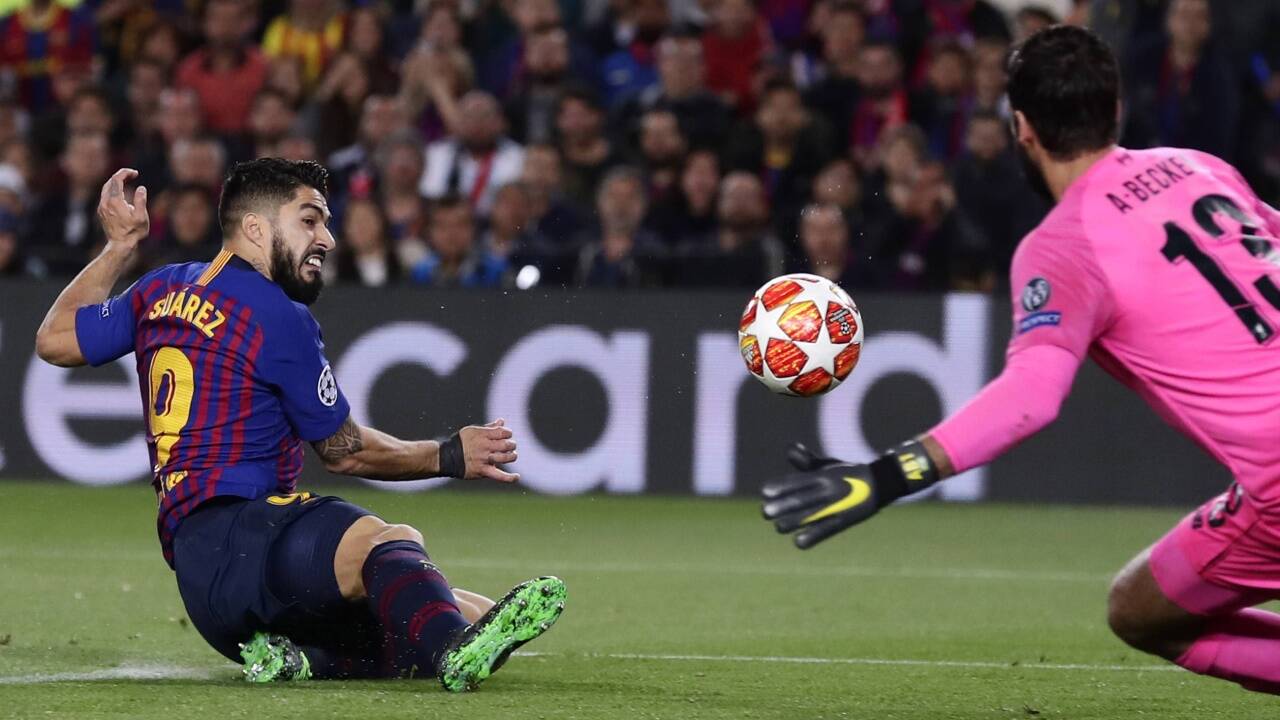 Das 1:0 durch Luis Suarez.  Das 1:0 durch Luis Suarez.