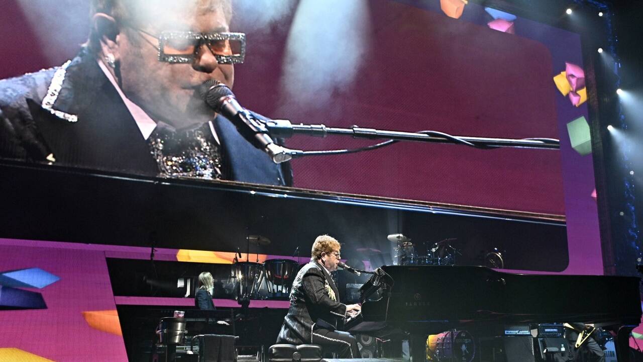 Elton John bei seiner Abschiedtournee in Wien. 
