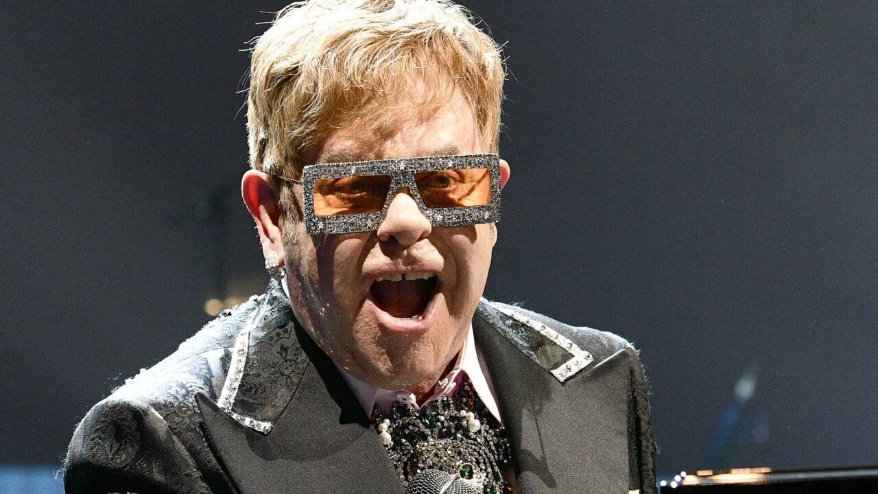 Elton John bei seiner Abschiedtournee in Wien. 