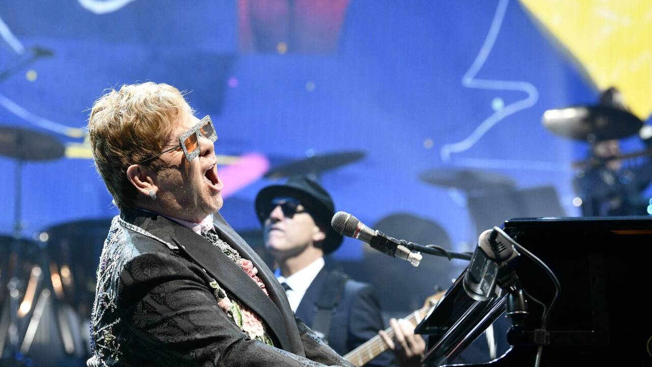 Elton John bei seiner Abschiedtournee in Wien. 