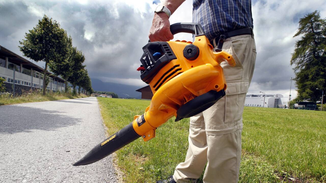 Die Laubbläser sind laut. Und momentan sind sie auch im Einsatz, obwohl kein Laub zu sehen ist.  