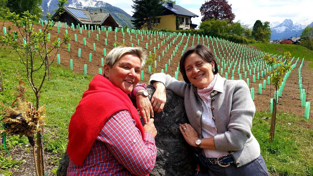 Manuela Baierl und Gerda Hollweger 