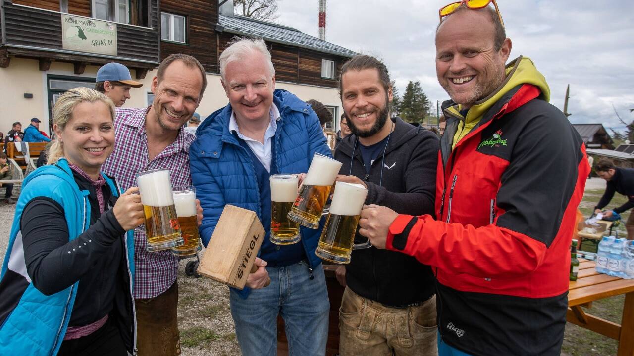 Karin und Niki Kohlmayr, Florian Kreibich, Lorenz Forstenlechner und Helmut Schwarzenberger.   Karin und Niki Kohlmayr, Florian Kreibich, Lorenz Forstenlechner und Helmut Schwarzenberger.