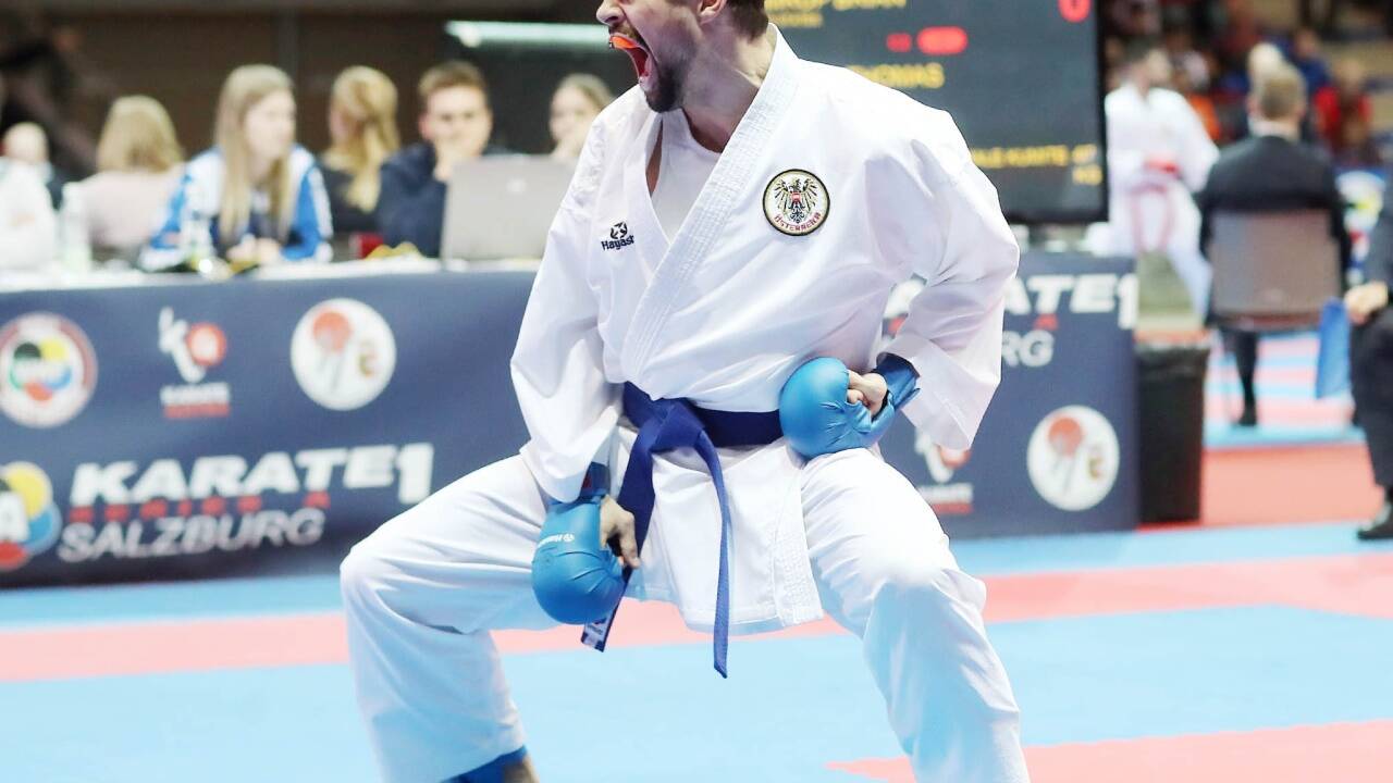 Thomas Kaserer gewann solo und mit dem Shotokan-Team Gold. Zudem freute er sich mit dem starken Pinzgauer Nachwuchs, den er als Regionaltrainer seit zwei Jahren unterstützt. 