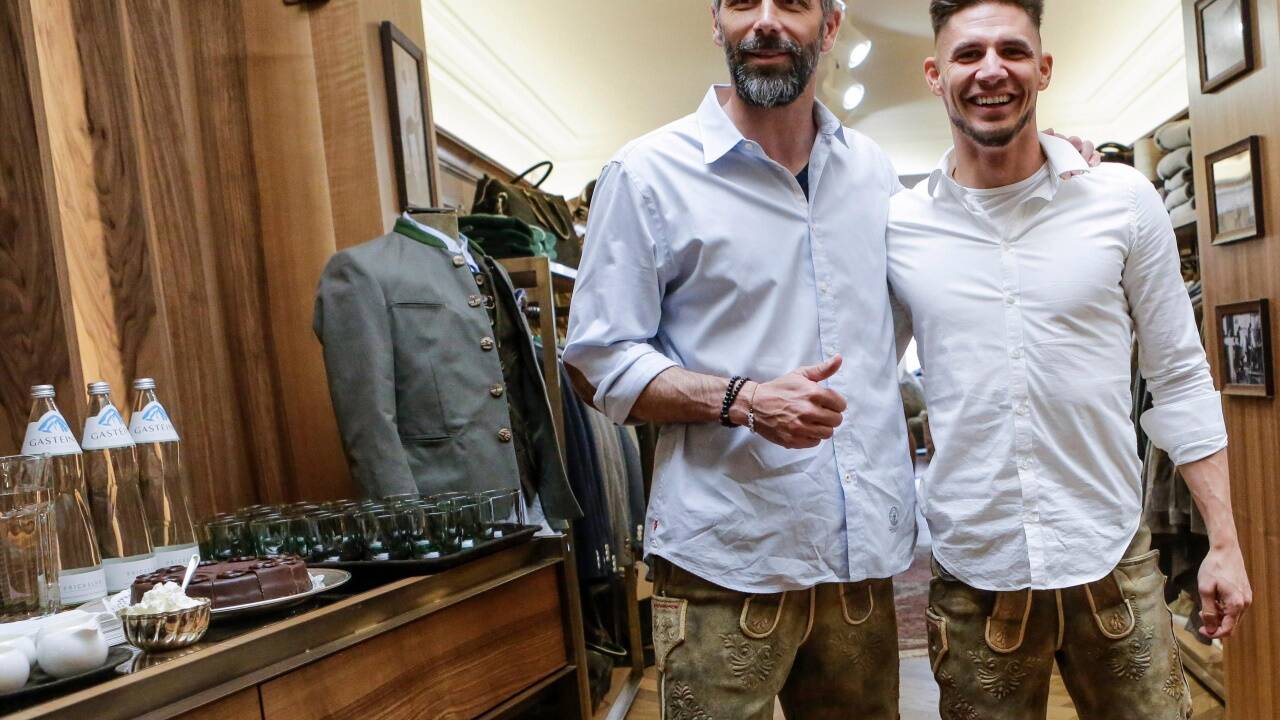 Marco Rose mit Patrick Farkas 