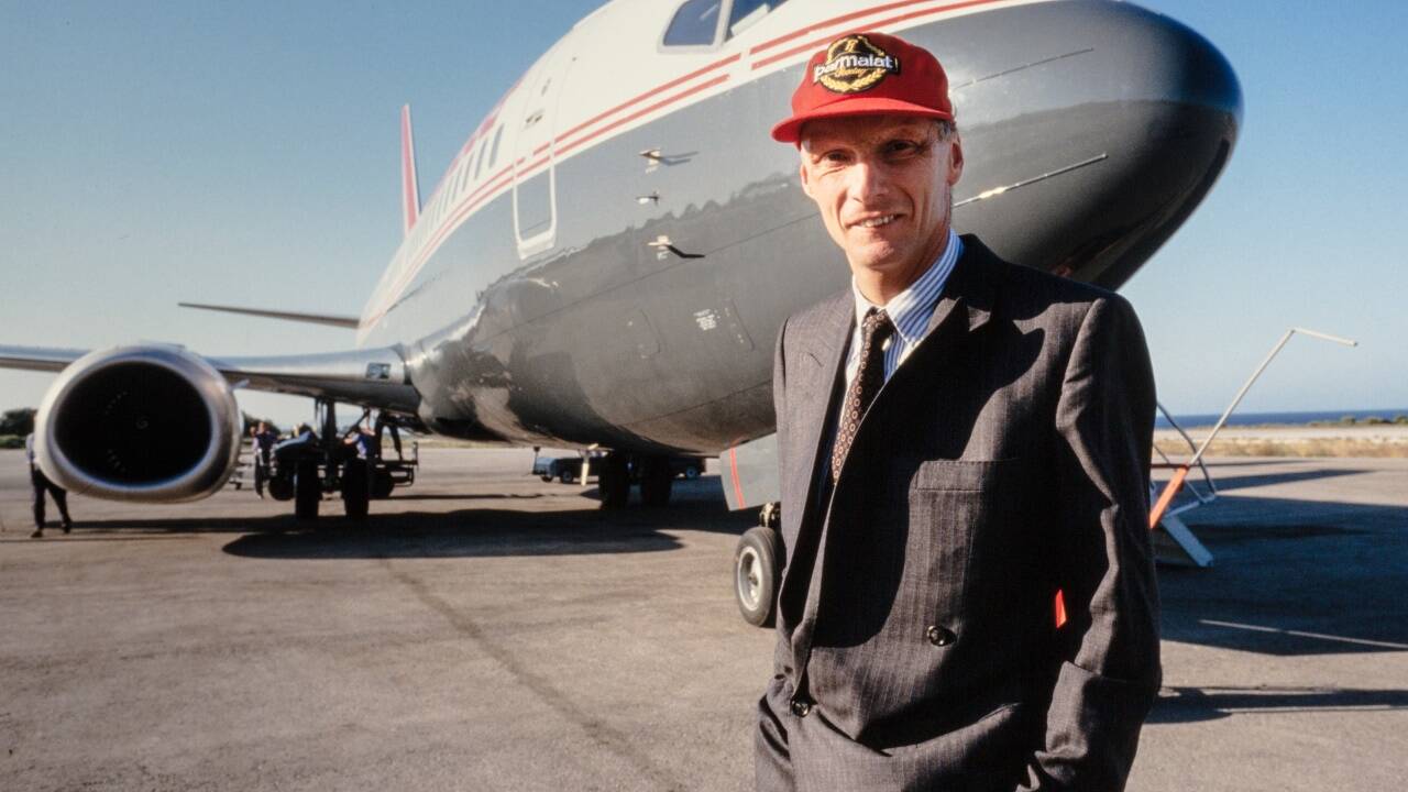 Niki Lauda war auch in der Luftfahrt überaus aktiv.  