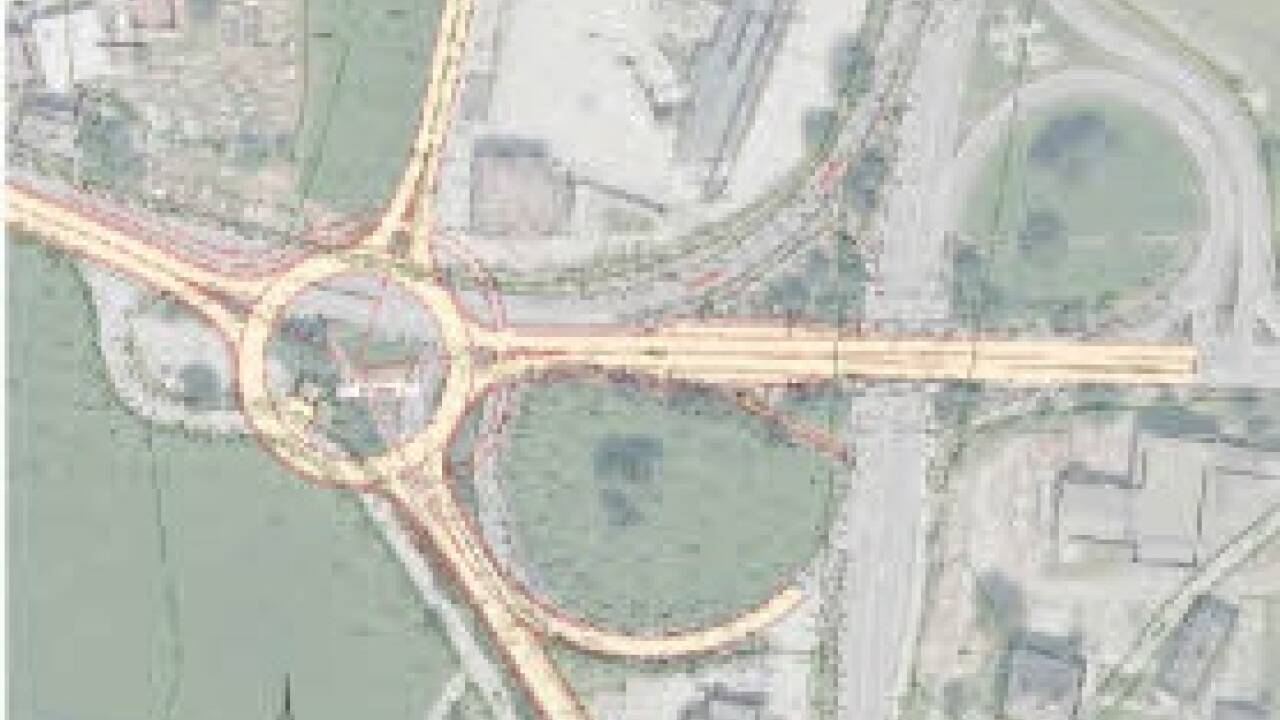 Der Entwurf für den Kreisverkehr bei der Kreuzung der Pinzgauer Straße (B311) mit der Glemmtaler Landesstraße (L111). 