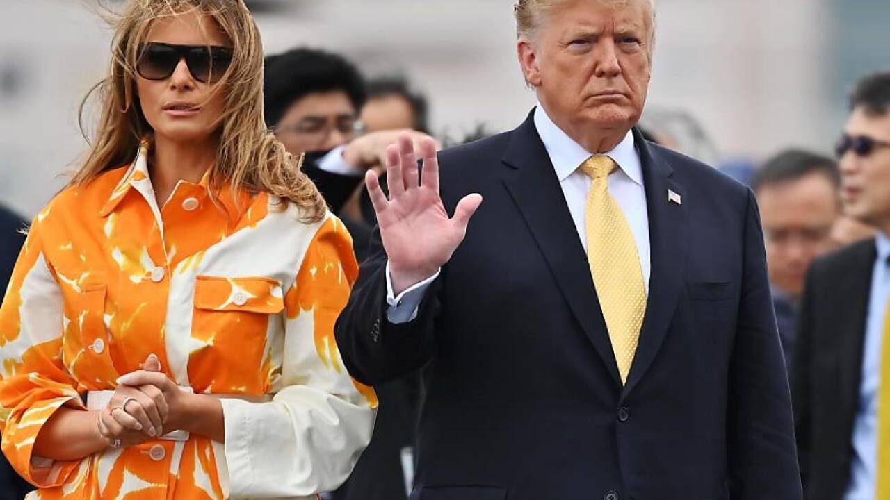 Trump war seit Samstag in Japan  Trump war seit Samstag in Japan