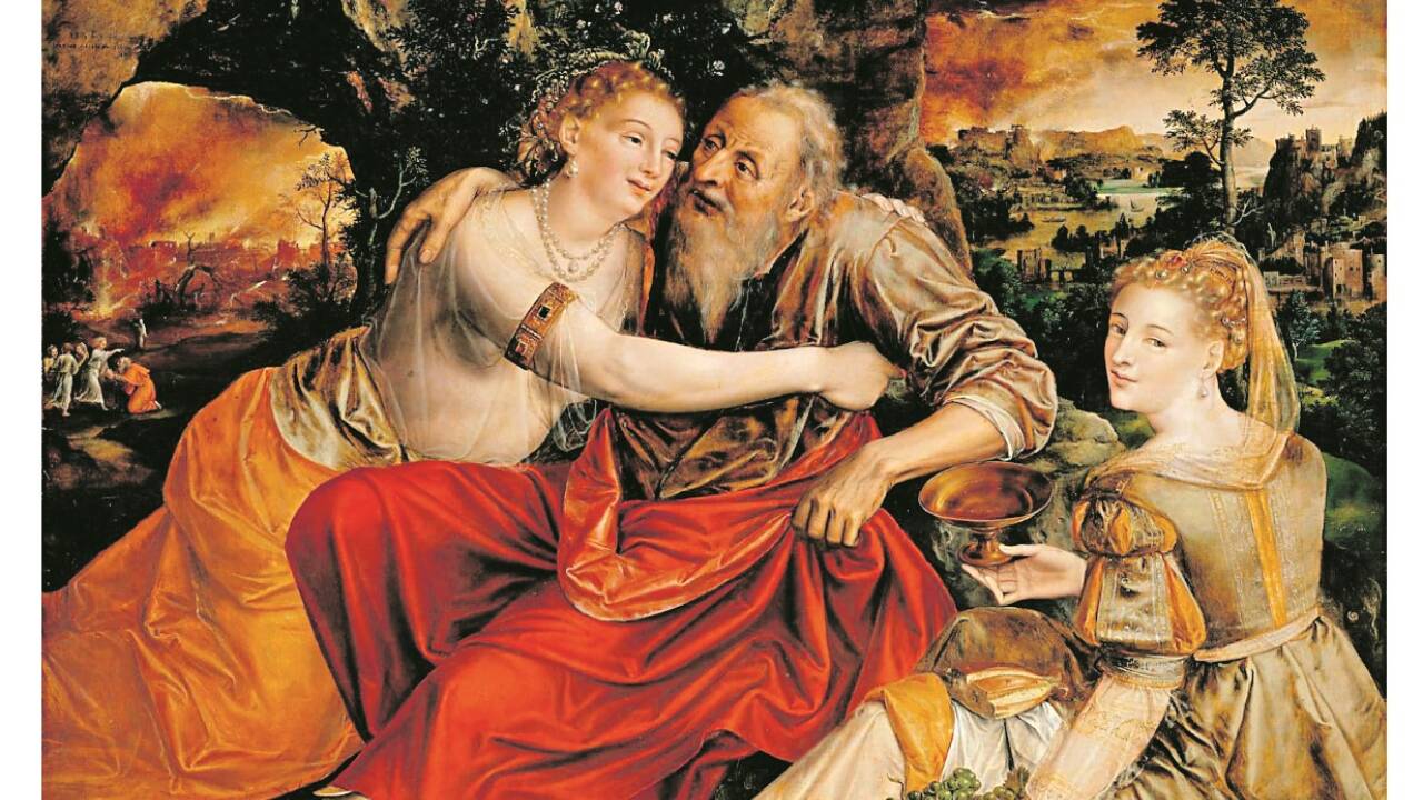 Lot und seine Töchter, Jan Massys (1509-1573 Antwerpen), Kunsthistorisches Museum. Lot und seine Töchter, Jan Massys (1509-1573 Antwerpen), Kunsthistorisches Museum.