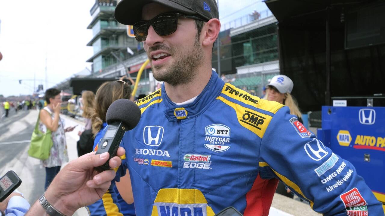 Um 0,2 Sekunden geschlagen: Alexander Rossi, F1-Kurzzeit-Pilot – doch der Kalifornier gewann das historische 100. Indy 500 2016. 