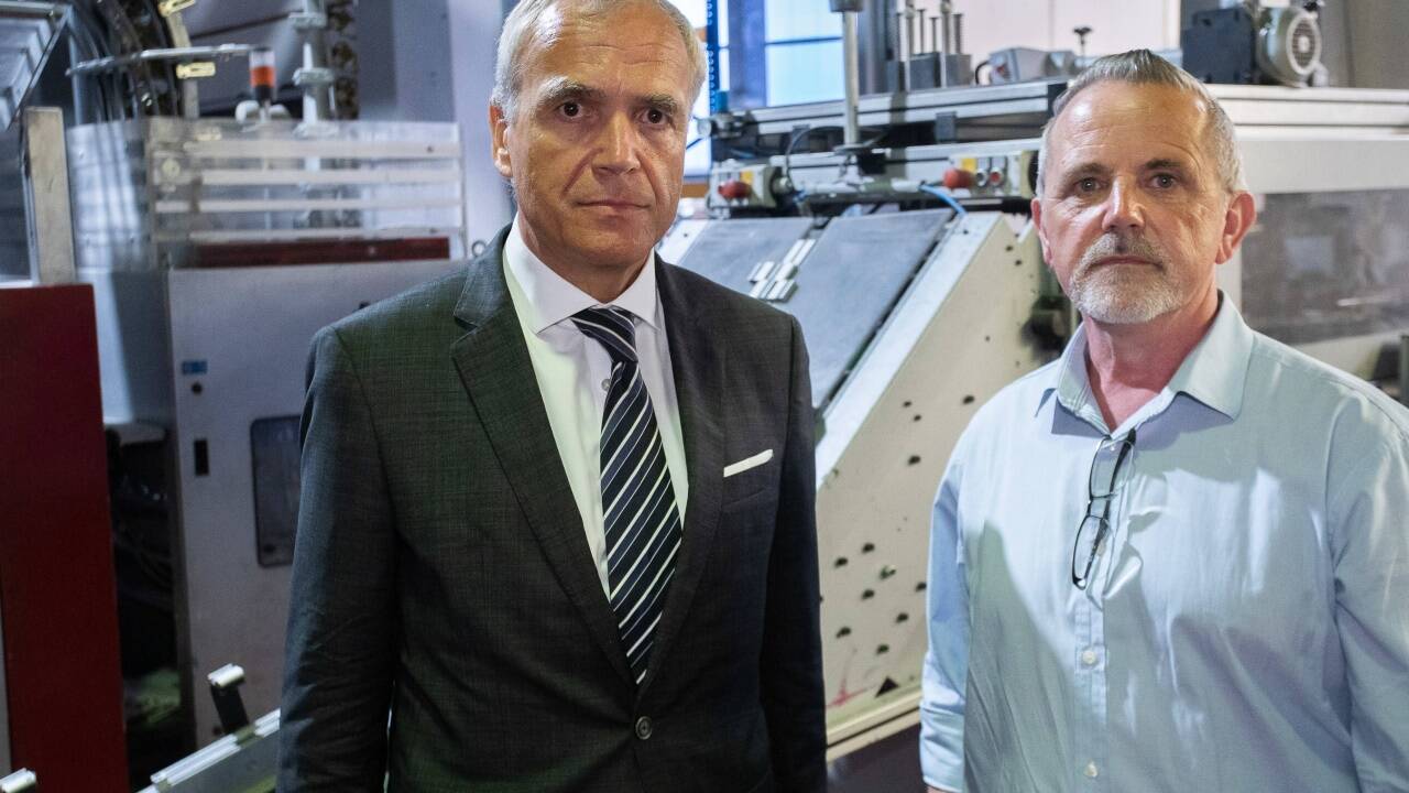 Sie waren am Dienstag sehr betroffen: Masseverwalter Harald Kronberger und Betriebsrat Albert Weidenthaler.  