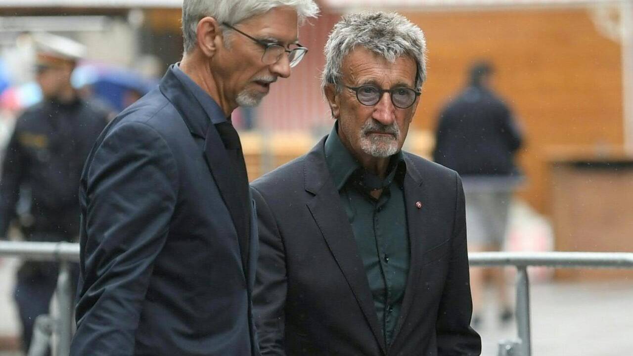 Damon Hill und Eddie Jordan.  