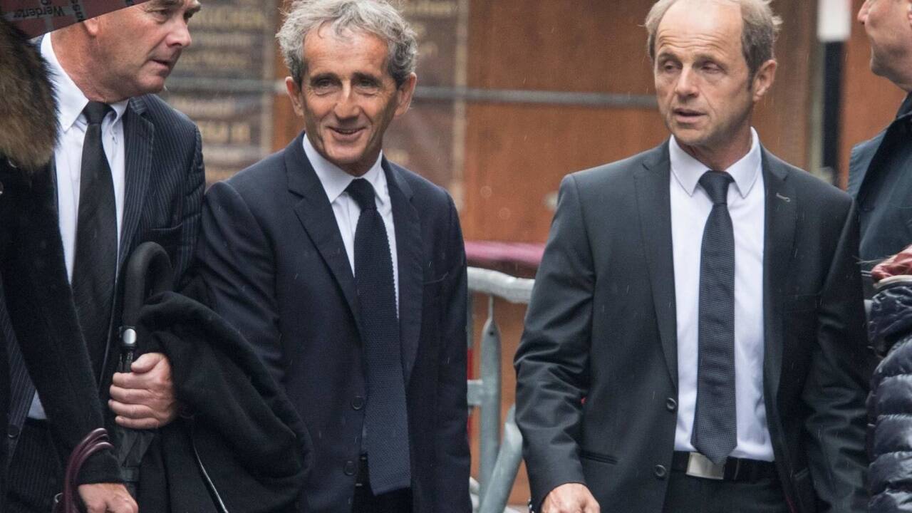 Alain Prost und Joe Leberer.  