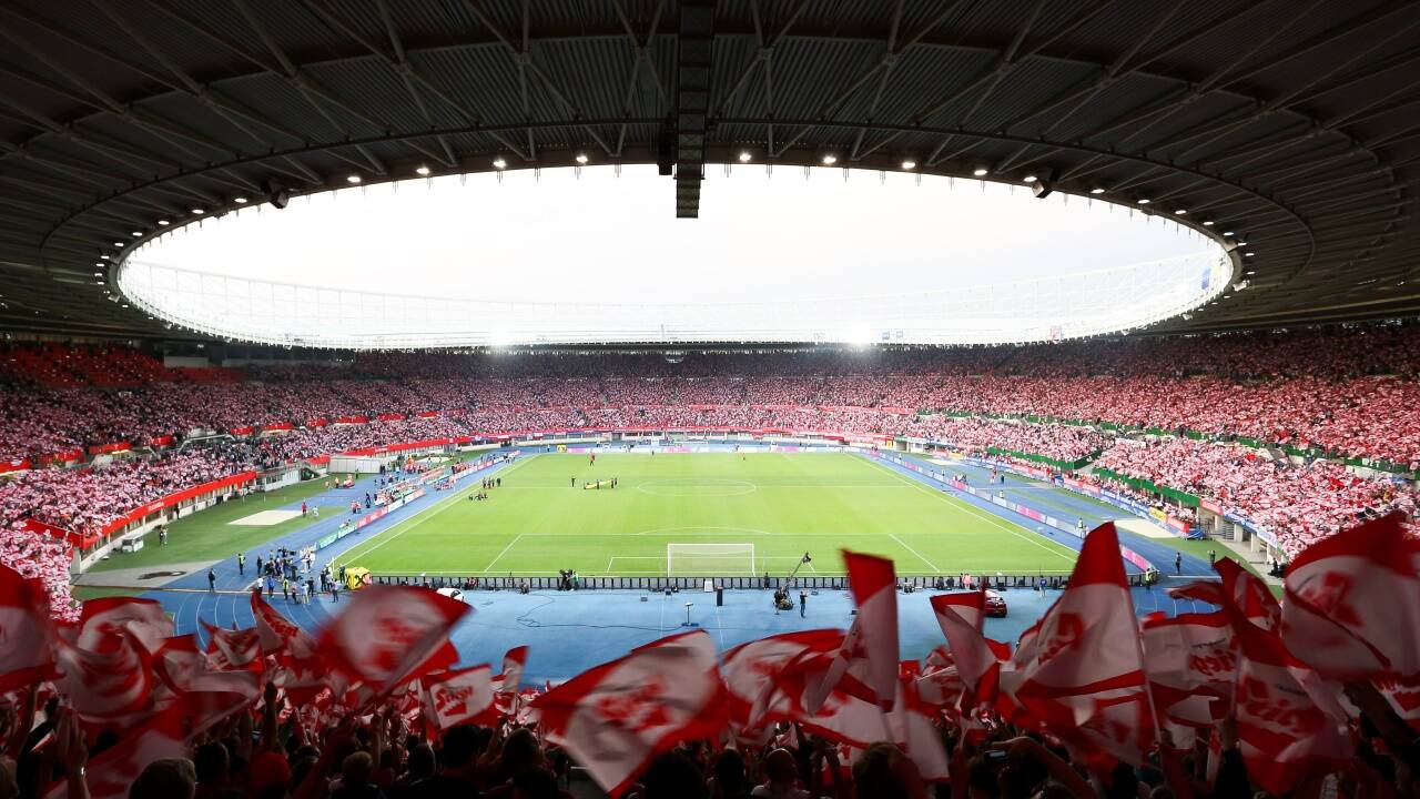 Länderspiel im Ernst-Happel-Stadion in Wien.  
