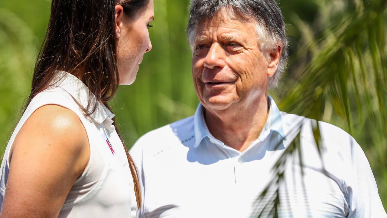 Anna Veith und Peter Schröcksnadel.  