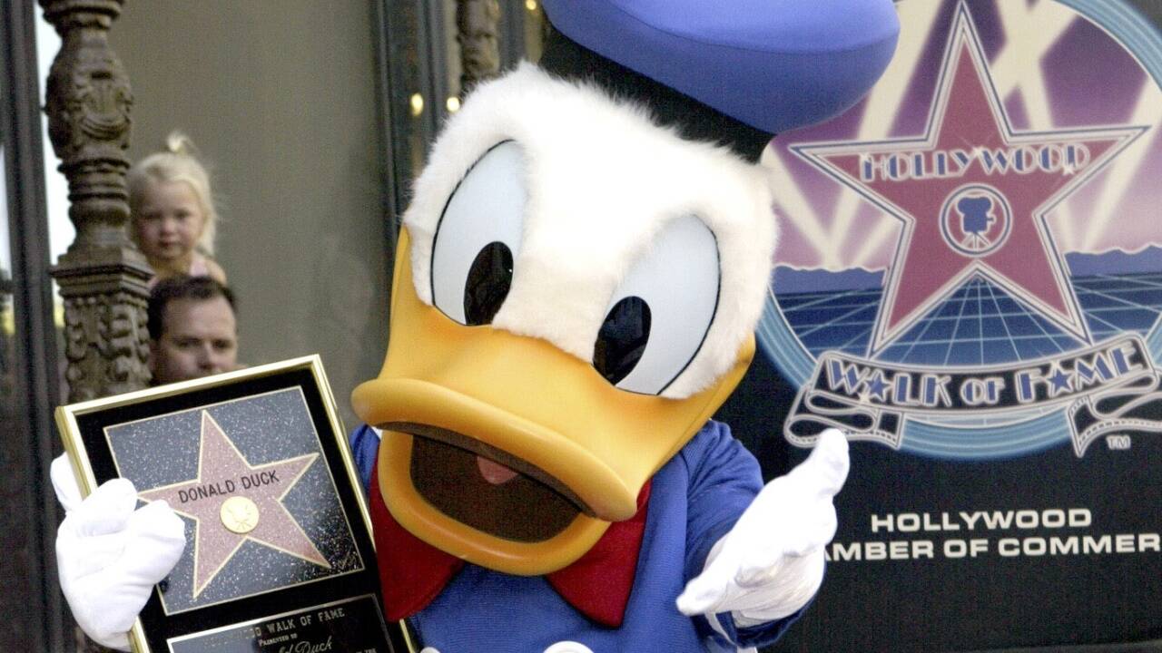 2004 bekam auch Donald Duck seinen Stern auf dem berühmten „Walk of Fame“. 