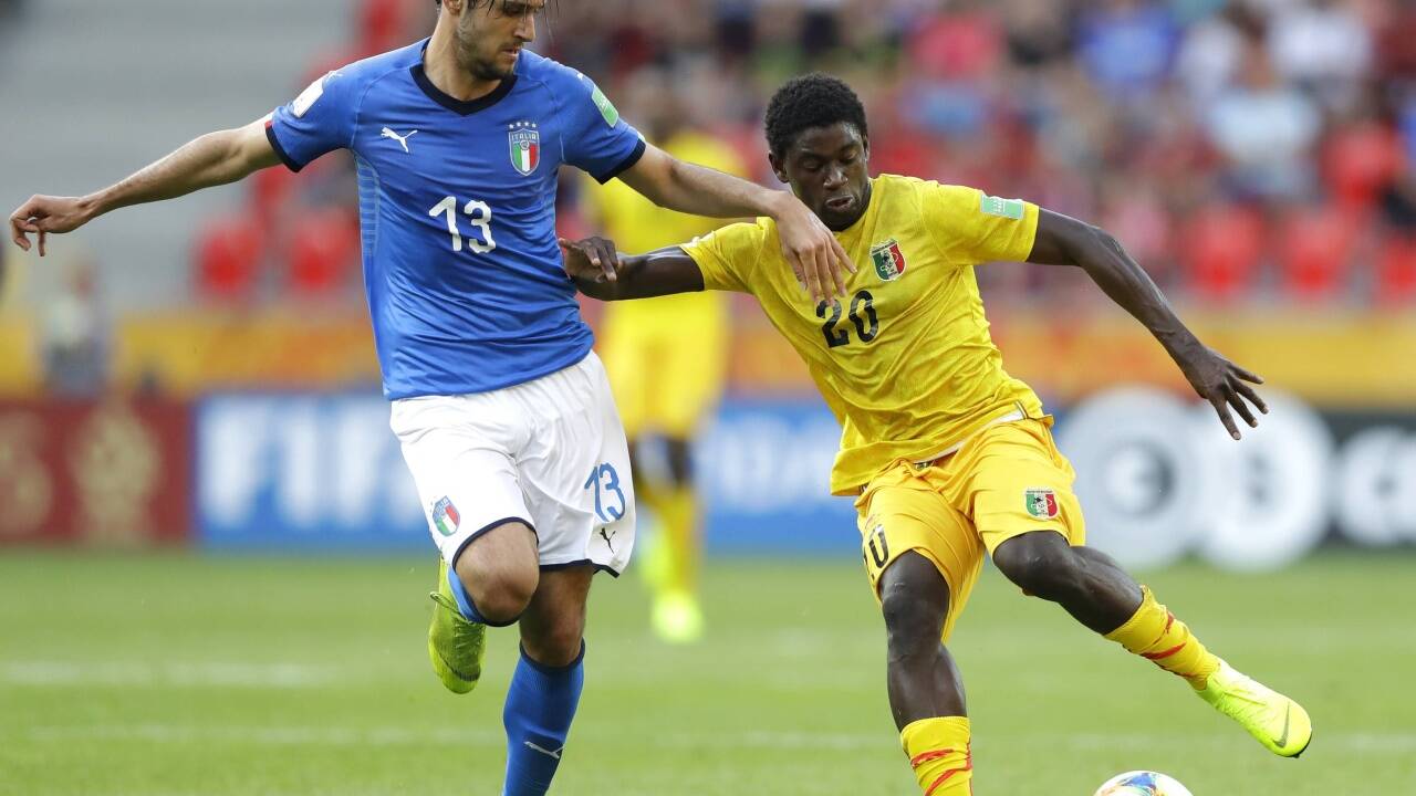  Bullen-Stürmer Sekou Koita traf bei der U20-WM gegen Italien. 