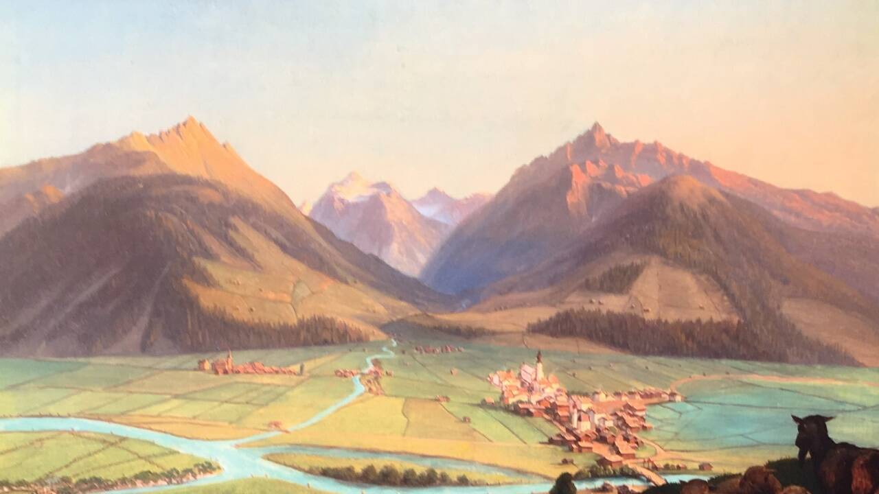 Mittersill in einer Ansicht aus dem Jahr 1848. Weniger als 2000 Menschen lebten damals hier.  