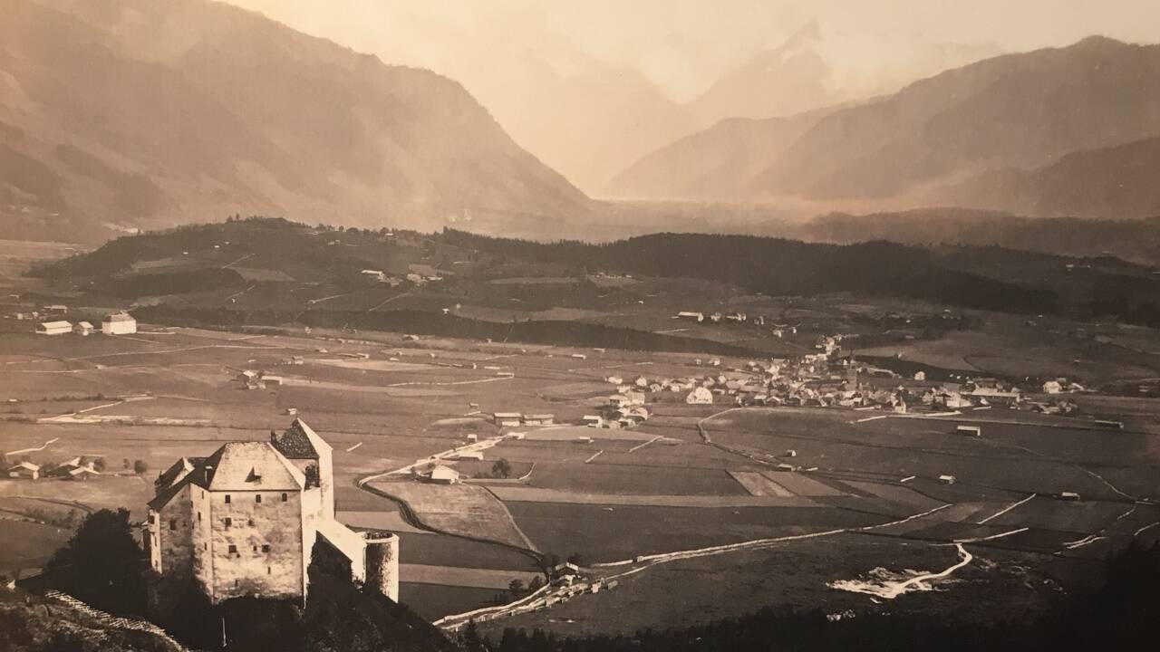Saalfelden im Jahr 1887. Einwohnerzahl damals: rund 4000.  