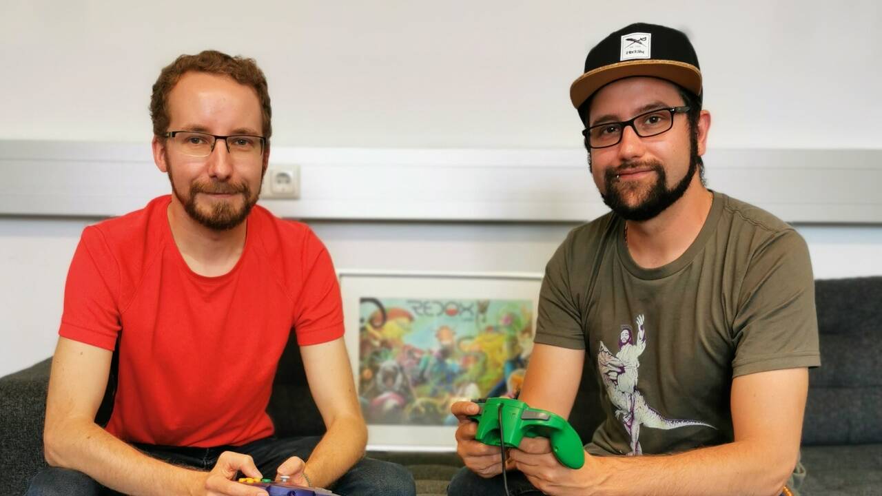 Philipp Götz und René Baumgartner führen das Spieleunternehmen Redox.   Philipp Götz und René Baumgartner führen das Spieleunternehmen Redox.