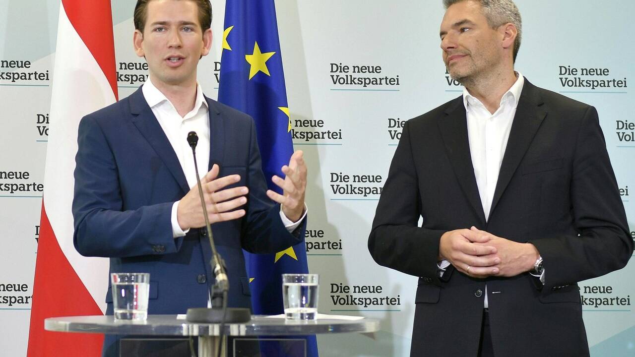 Sebastian Kurz und Karl Nehammer.   Sebastian Kurz und Karl Nehammer.