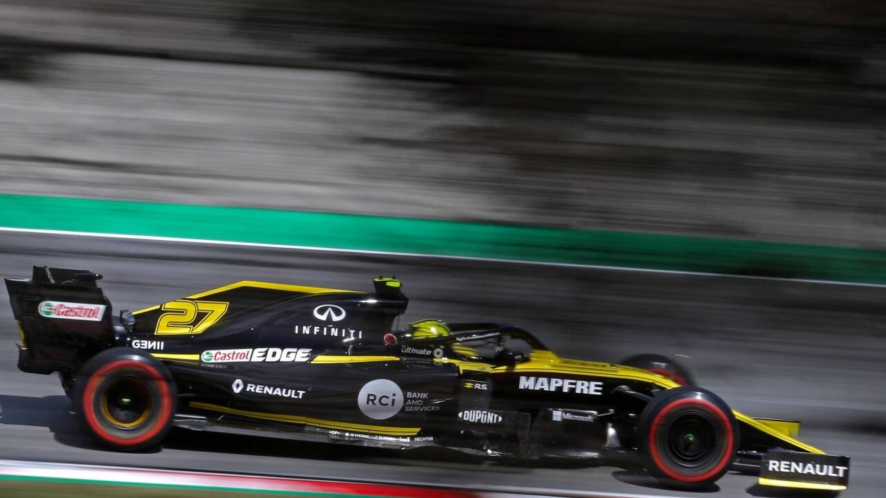 Infiniti, mit Red Bull in die Formel 1 gekommen, ist Partner des Renault-Werkteams (im Bild Hülkenberg beim GP von Spanien). 
