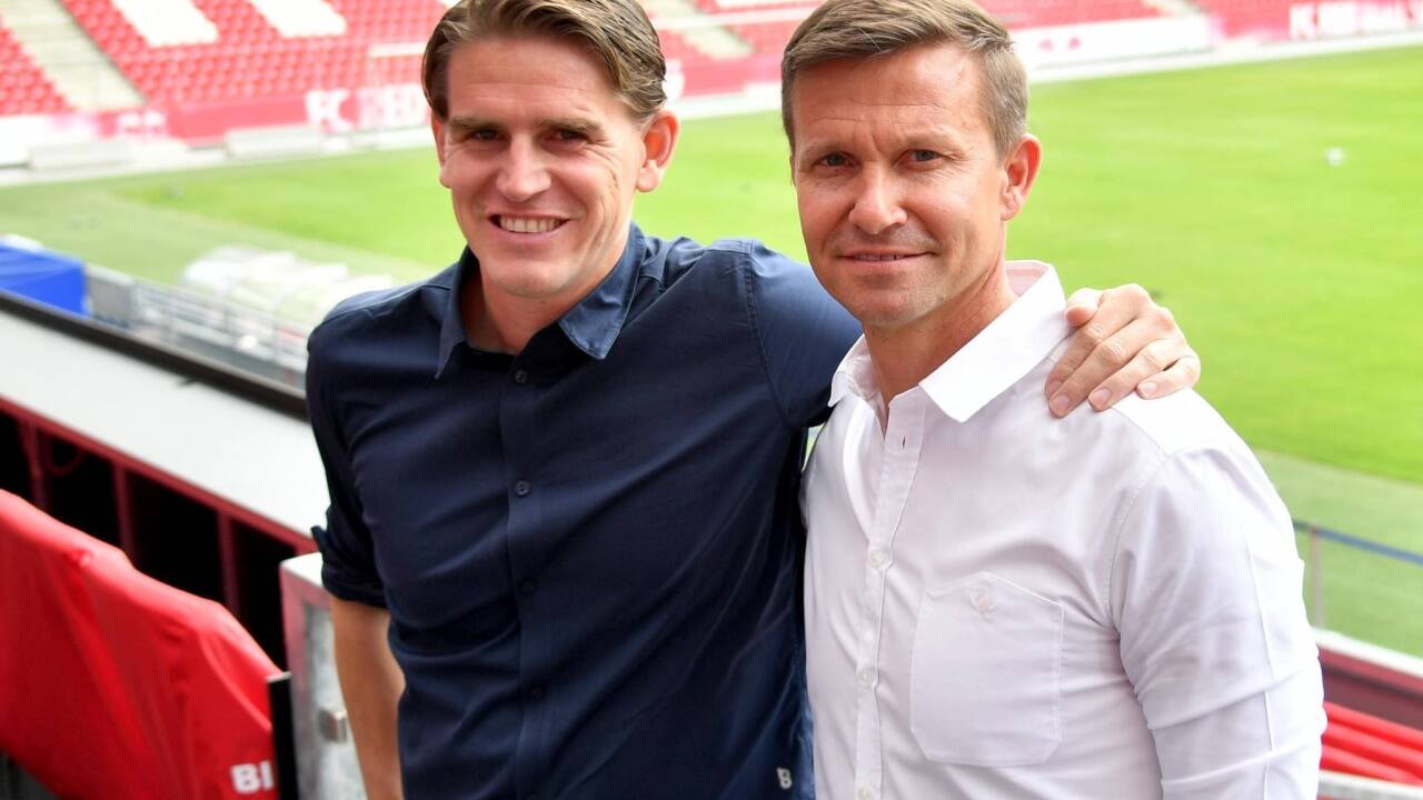 Salzburgs Sportdirektor Christoph Freund (l.) und Neo-Trainer Jesse Marsch wollen auch in der Champions League für Aufsehen sorgen. Salzburgs Sportdirektor Christoph Freund (l.) und Neo-Trainer Jesse Marsch wollen auch in der Champions League für Aufsehen sorgen.