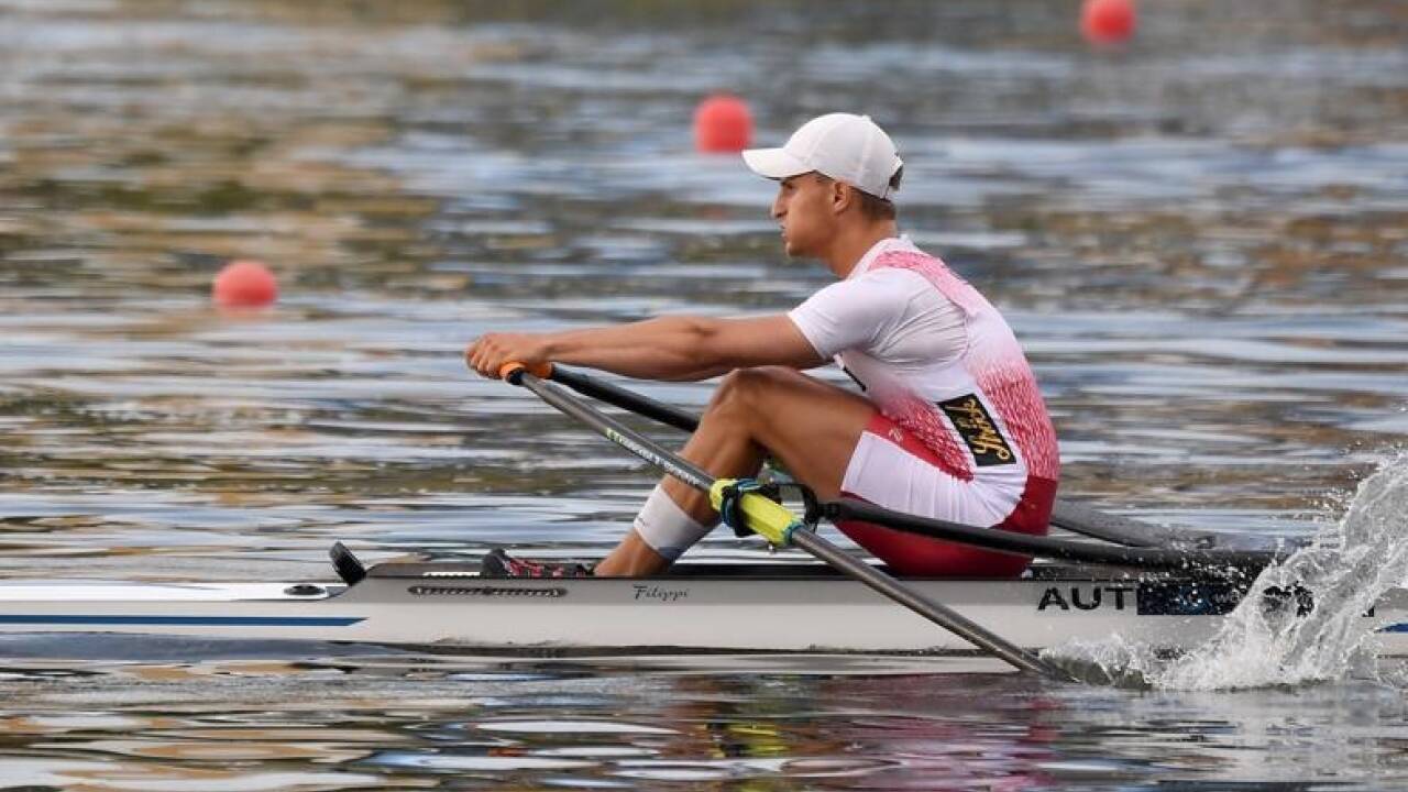 Lukas Reim nähert sich im Einer der Weltspitze. 