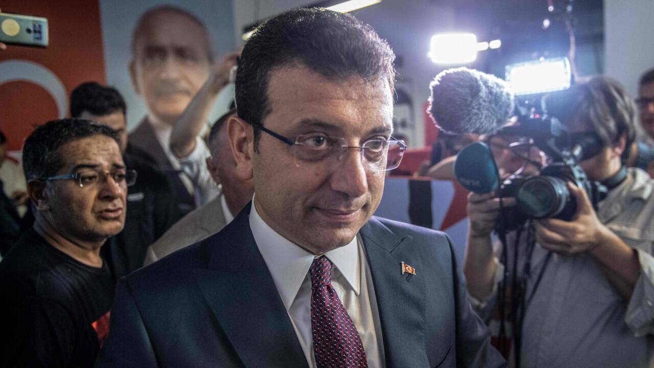 Ekrem Imamoglu feierte seinen Wahlsieg 